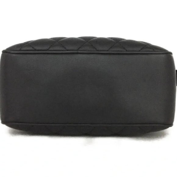 Pre-owned Authentic CHANEL Quilted Matelasse CC Lambskin 2way Chain Hand Bag - Picture 3 of 6